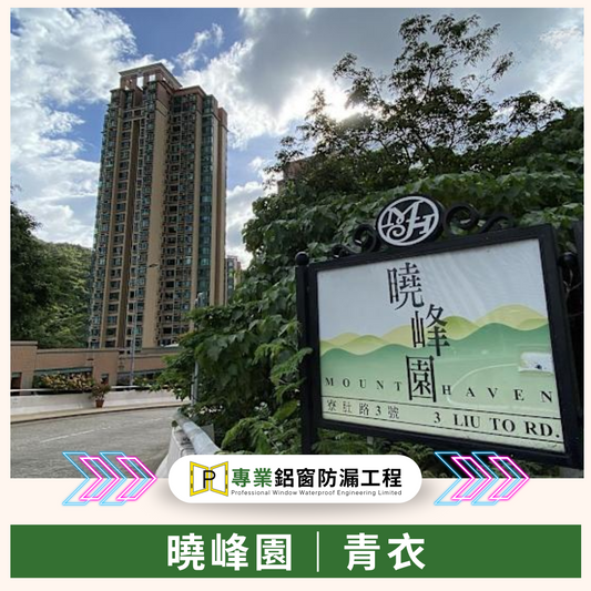 曉峰園｜青衣 - 全屋鋁窗窗鉸、手制及防水膠邊更換工程